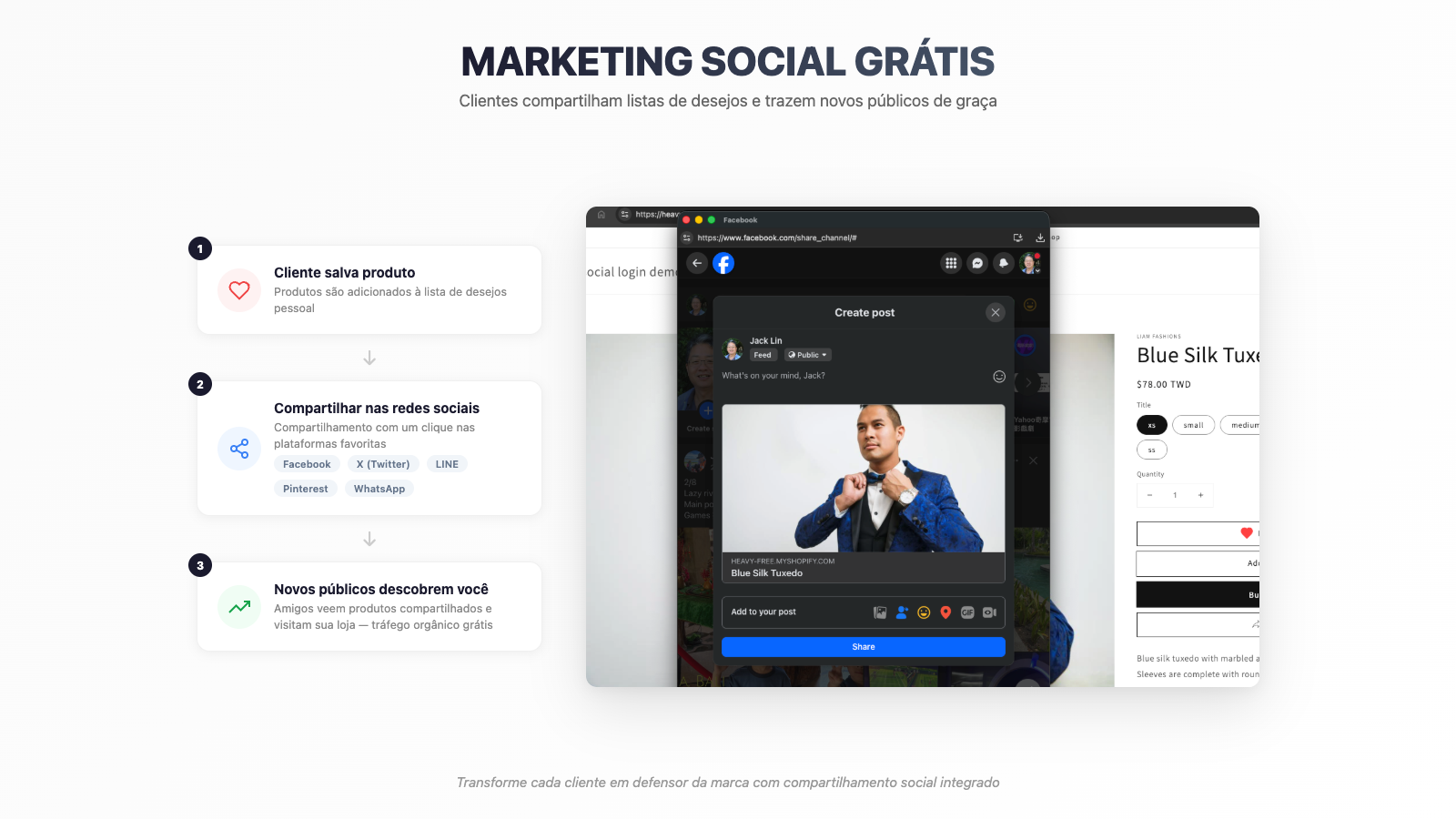 Grátis social marketing